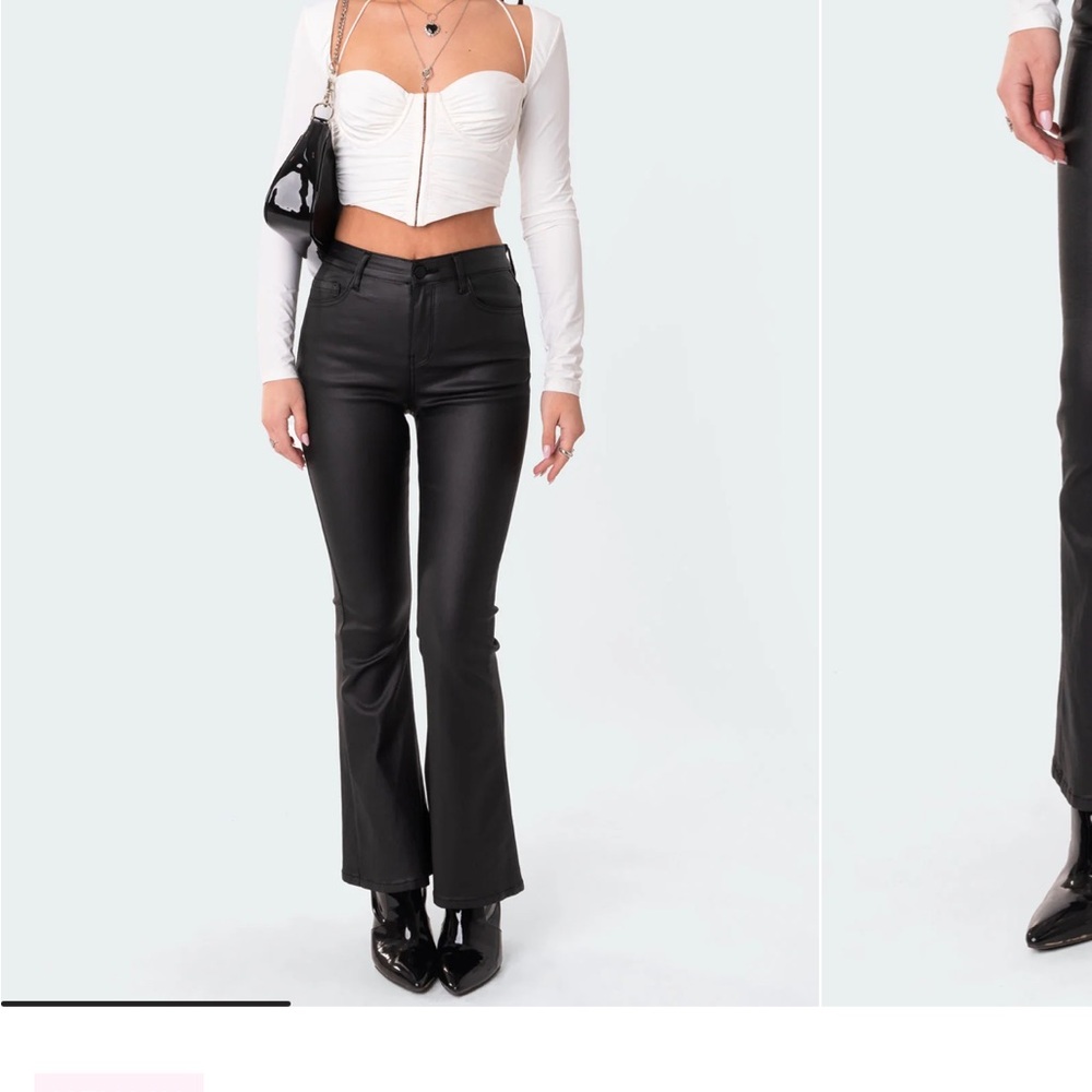 Edikted Black Straight Leg Women's Pants